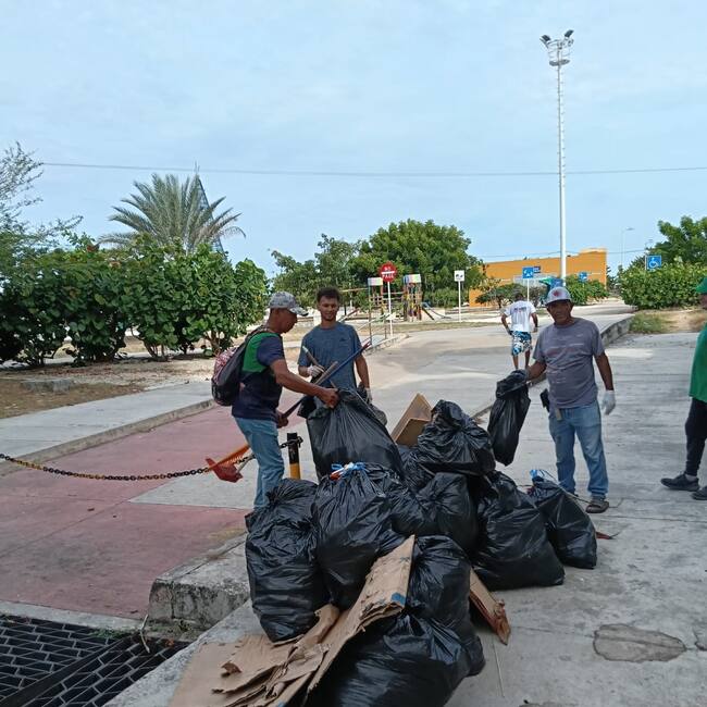 La comunidad se ha encargado de realizar la limpieza. // Cortesía