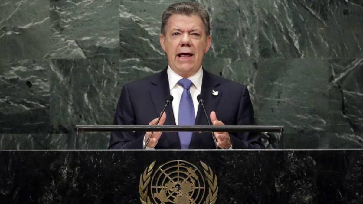 Hay una guerra menos en el planeta y es la de Colombia: Santos ante la ONU