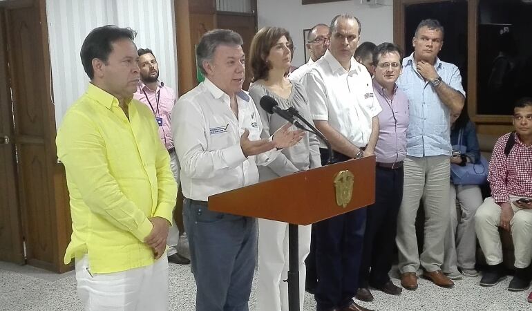 Presidente Santos se reunió con gremios económicos de Cúcuta para tratar tema del cierre de frontera por Venezuela.