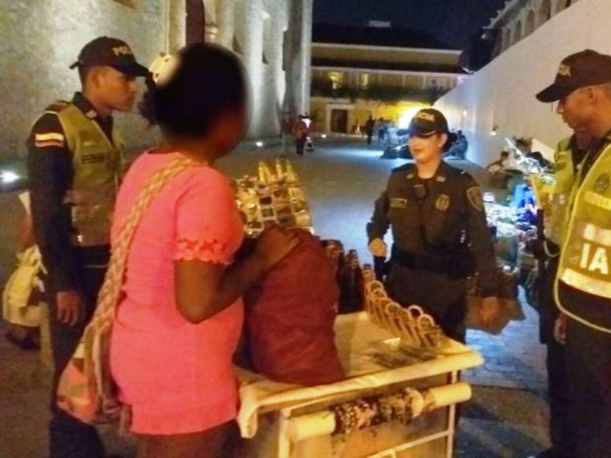 Policía de Cartagena realiza planes de registro en el Centro Histórico y zona turística