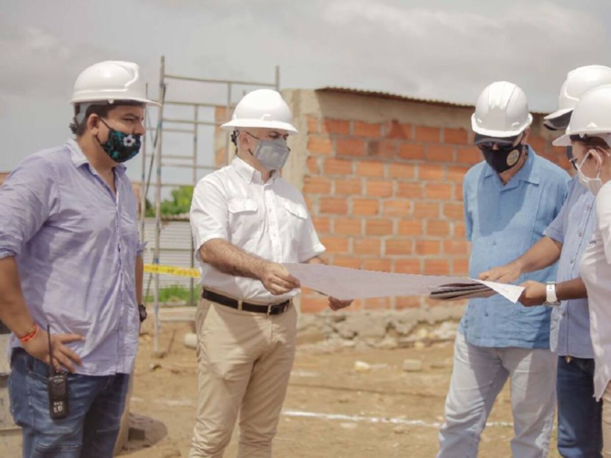 Reinician obras en tres instituciones educativas del distrito en Cartagena