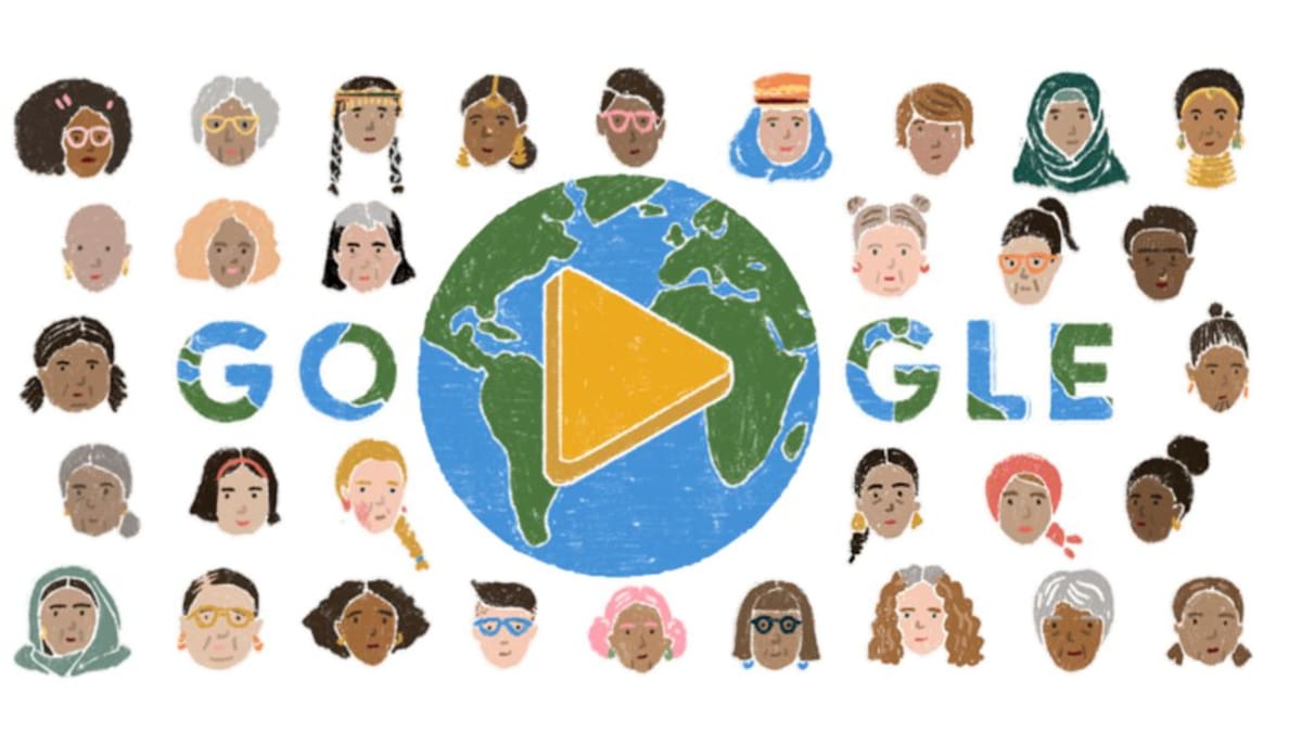 El doodle de Google está dedicado a las mujeres del mundo este 8 de marzo