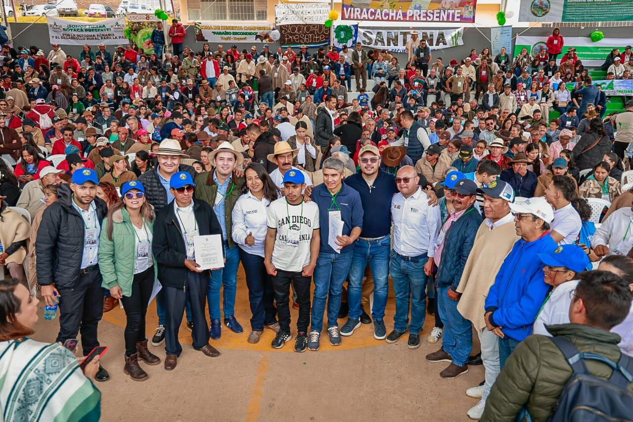 Más de 1.000 campesinos participaron en la consolidación del Comité de Reforma Agraria en Boyacá