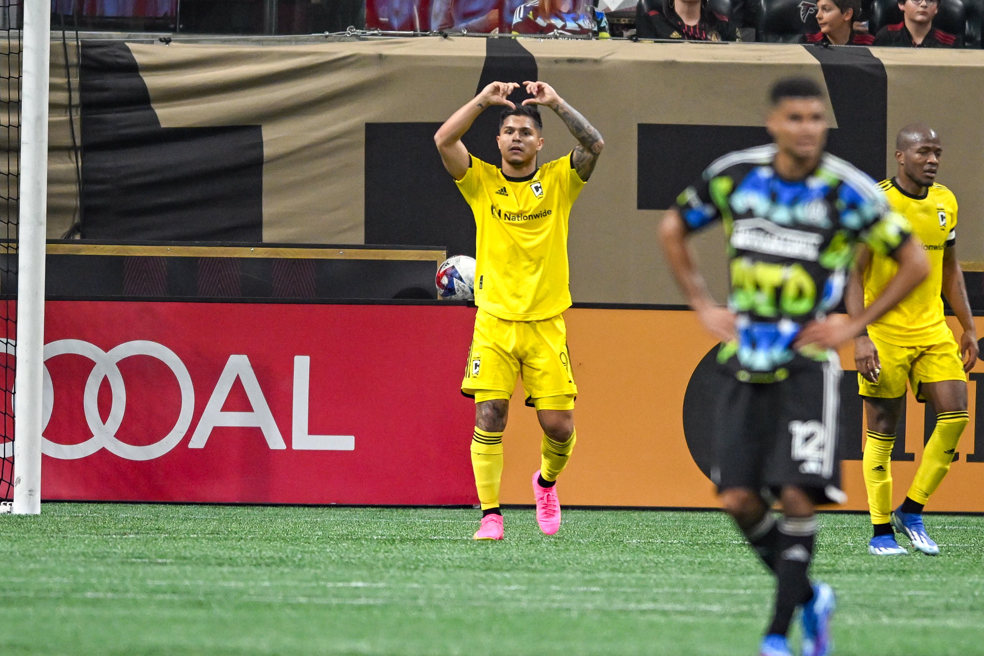 Juan Camilo Hernández, delantero colombiano del Columbus Crew.  (Photo by Rich von Biberstein/Icon Sportswire via Getty Images)