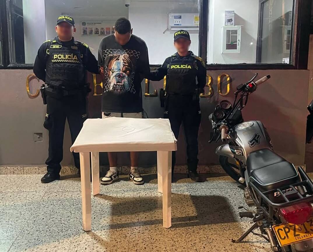 Cayó alias ‘Cholu’. // Policía Metropolitana de Cartagena
