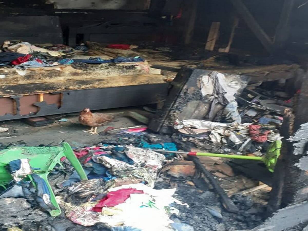 Un incendio consumió al menos 27 viviendas en zona urbana de Montería