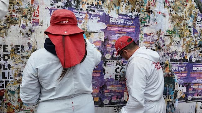 Más de 60 candidatos serán sancionados por contaminar Bogotá con publicidad política. Foto: DADEP.