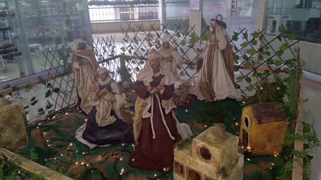 Pesebre en el centro comercial IBG