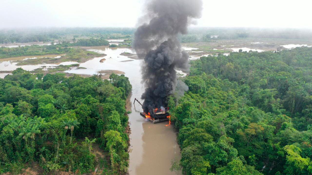 Lucha contra minería ilegal. Foto: Cortesía
