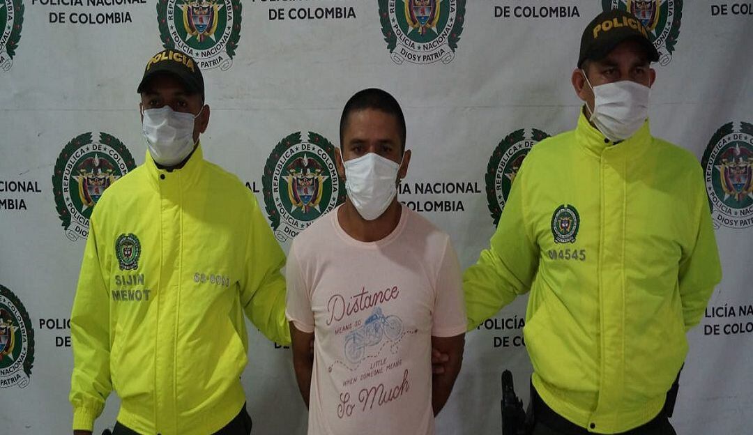 Eliseo Miguel Echeverri Soto, capturado.