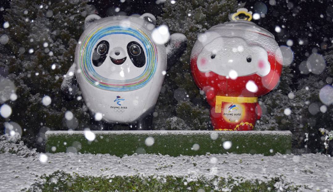 Mascotas de los Juegos Olímpicos de Invierno del 2022 en China.    Foto: Getty 