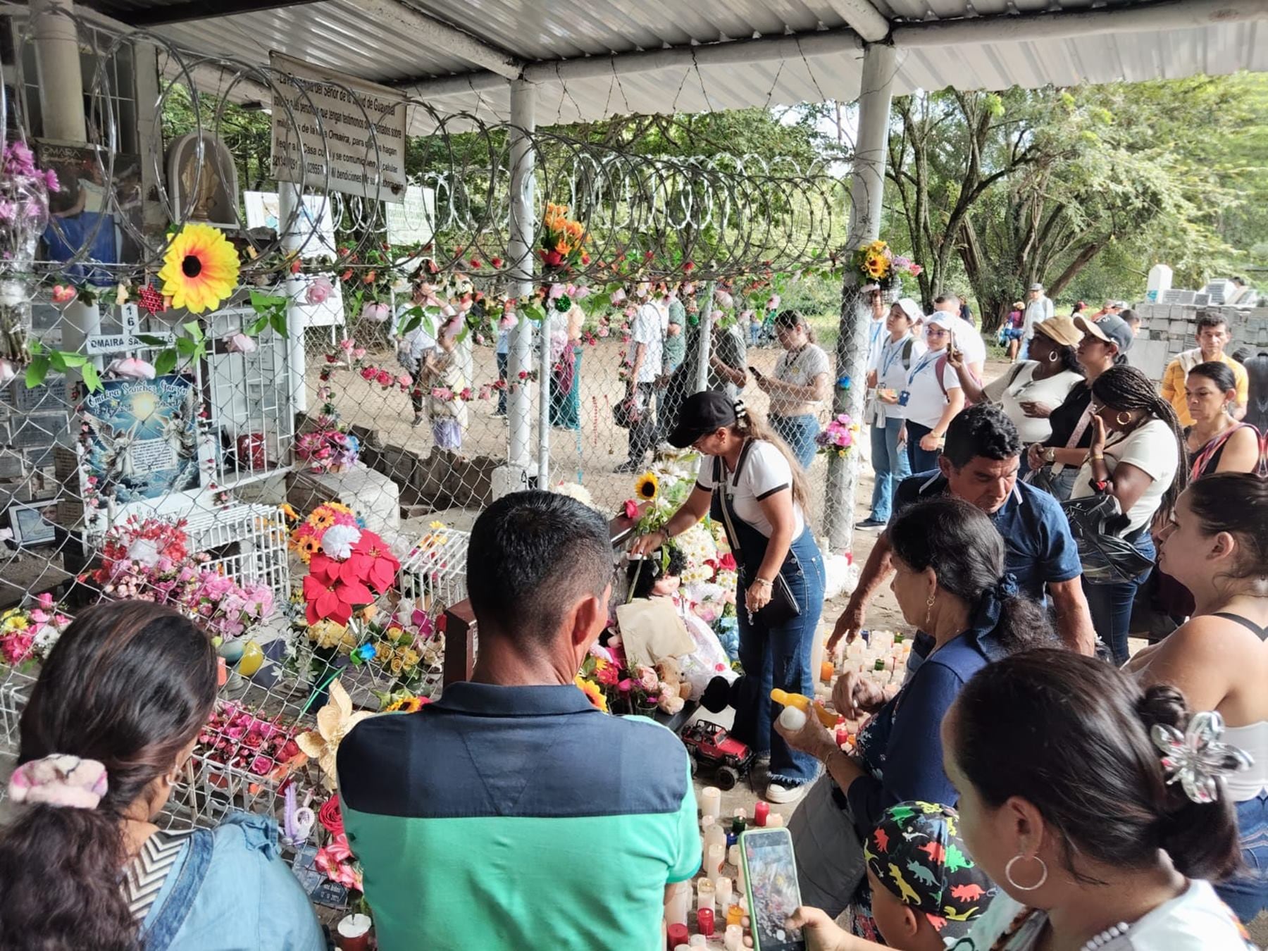 Tumba de Omaira Sánchez en Armero
