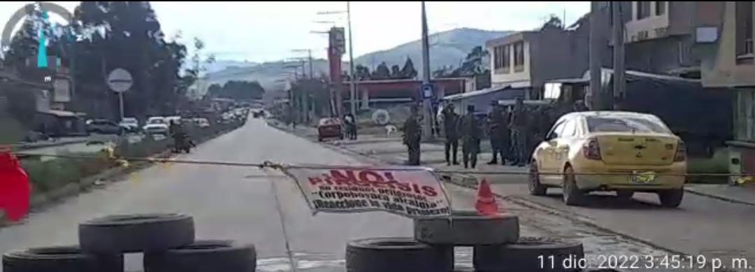 Protesta vía Sogamoso - Corrales / Caracol Radio.