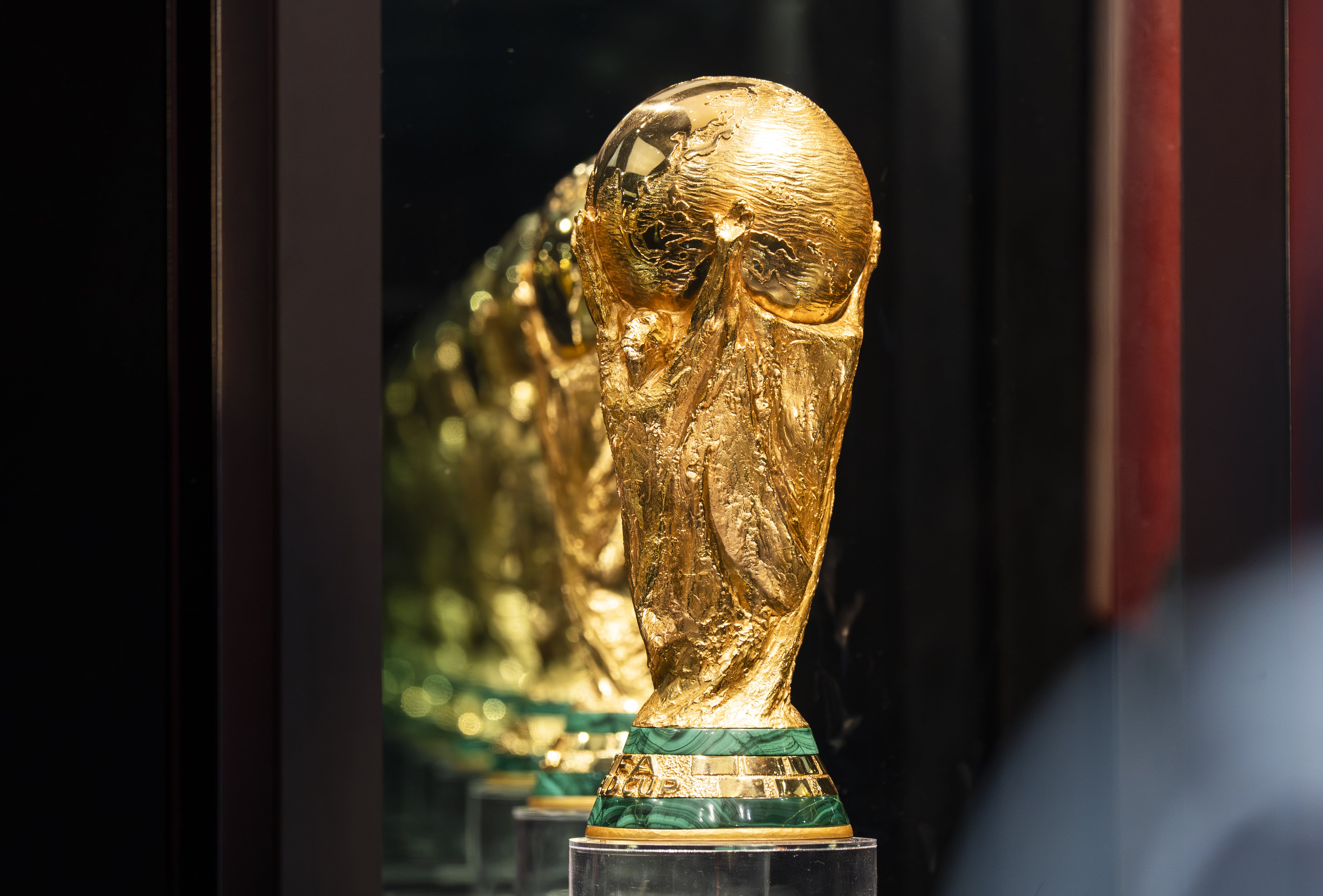 Trofeo de la Copa Mundial de la FIFA. (Photo by David Talukdar/Anadolu via Getty Images)
