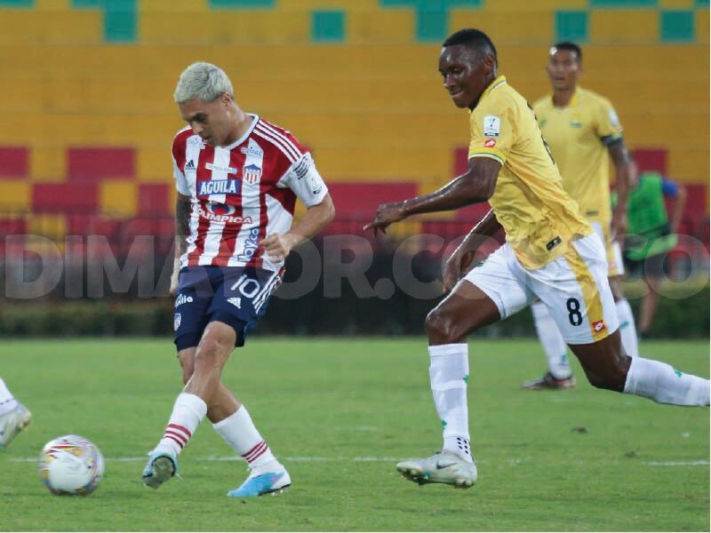 Juan Fernando Quintero ha disputado tres partidos con el Junior en esta Liga / Dimayor.