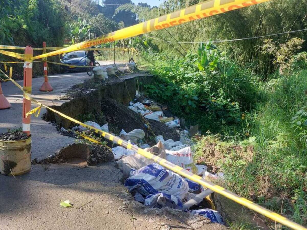 Habitantes de la vereda El Pital en Pereira temen quedar incomunicados
