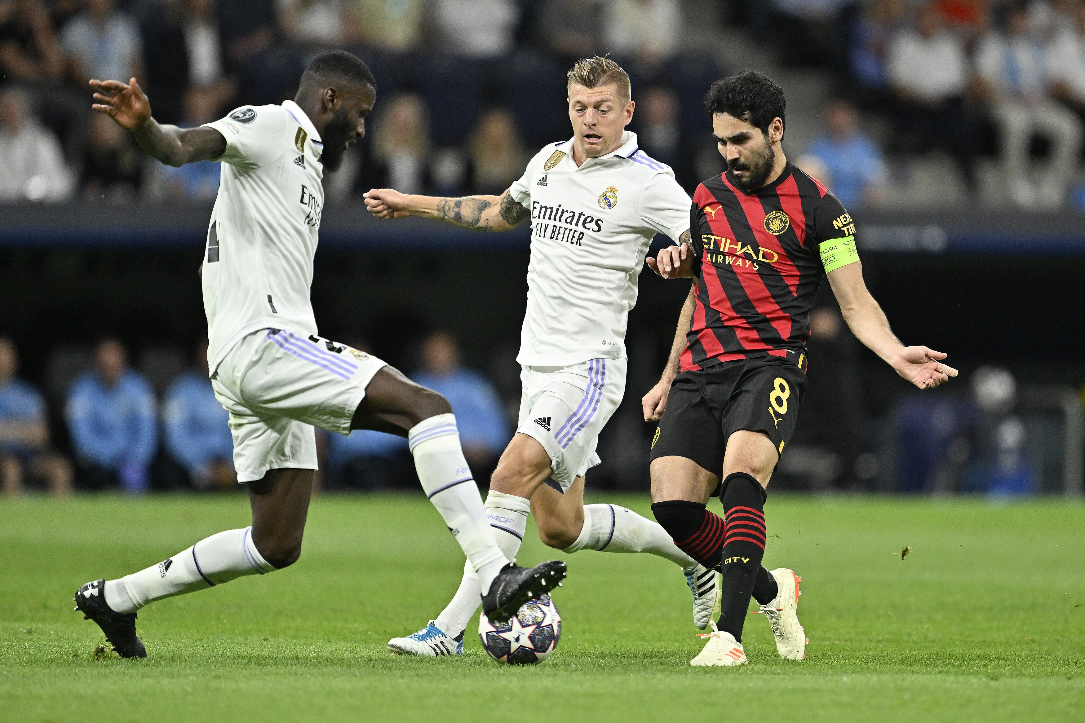 Duelo de Champions entre Real Madrid y Manchester City. (Photo by Burak Akbulut/Anadolu Agency via Getty Images)
