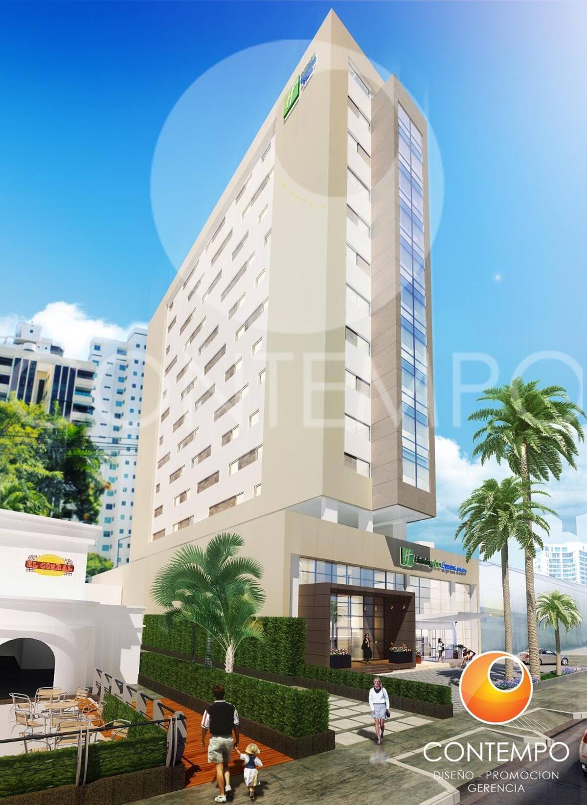 Así será la nueva alternativa hotelera del sector de Bocagrande para turistas y cartageneros.