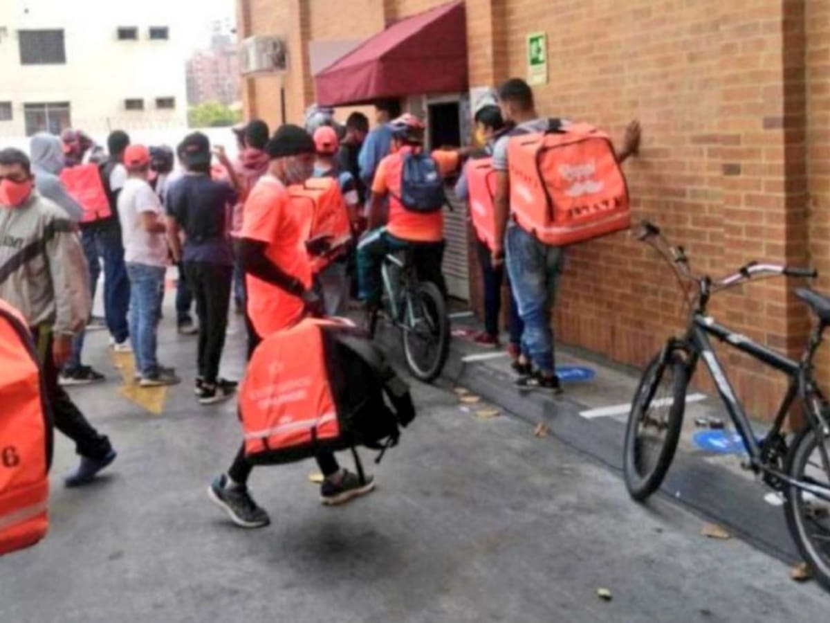 Rappitenderos protestan en Barranquilla