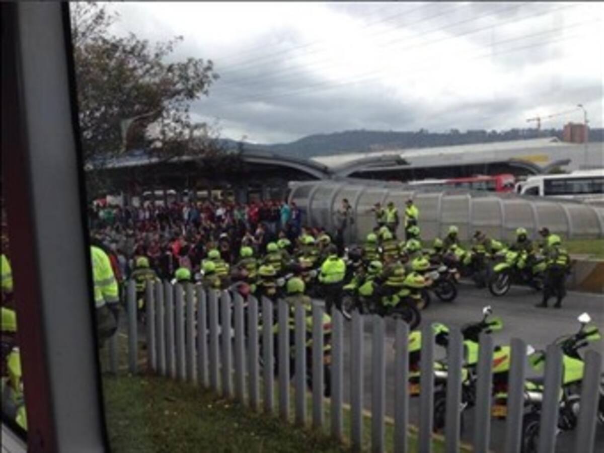 En fotos: Bloqueos al sistema Transmilenio en norte de la ciudad