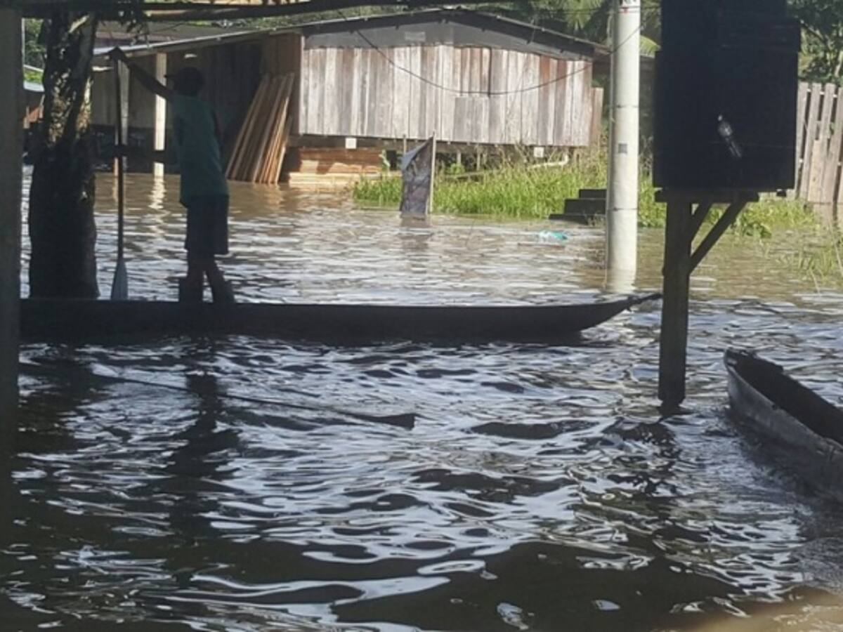 Se inundó López de Micay en la Costa Pacífica del Cauca