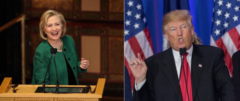 Hillary Clinton y Donald Trump.