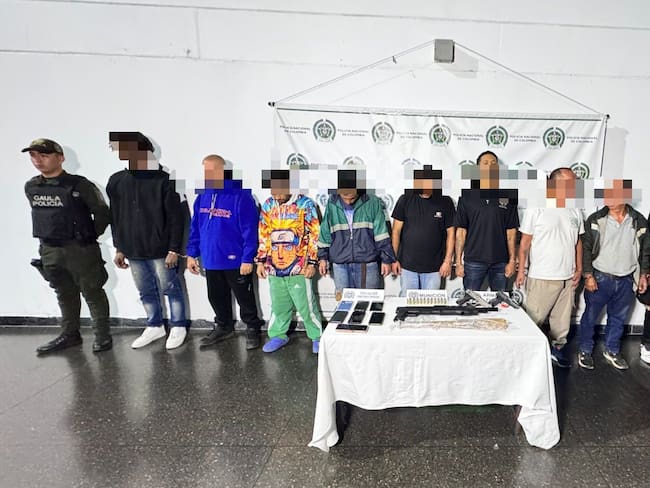 Capturan 11 integrantes del Grupo Delincuencia Común Organizado, “Los del Llano” Foto: Secretaría de Seguridad y Convivencia