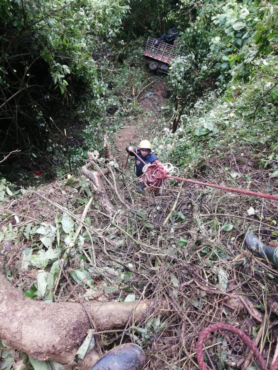 Accidente Valparaíso- foto bomberos Caramanta