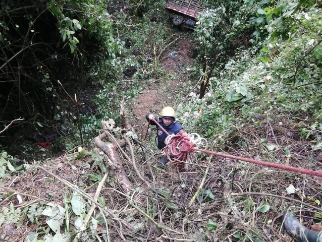 Accidente Valparaíso- foto bomberos Caramanta