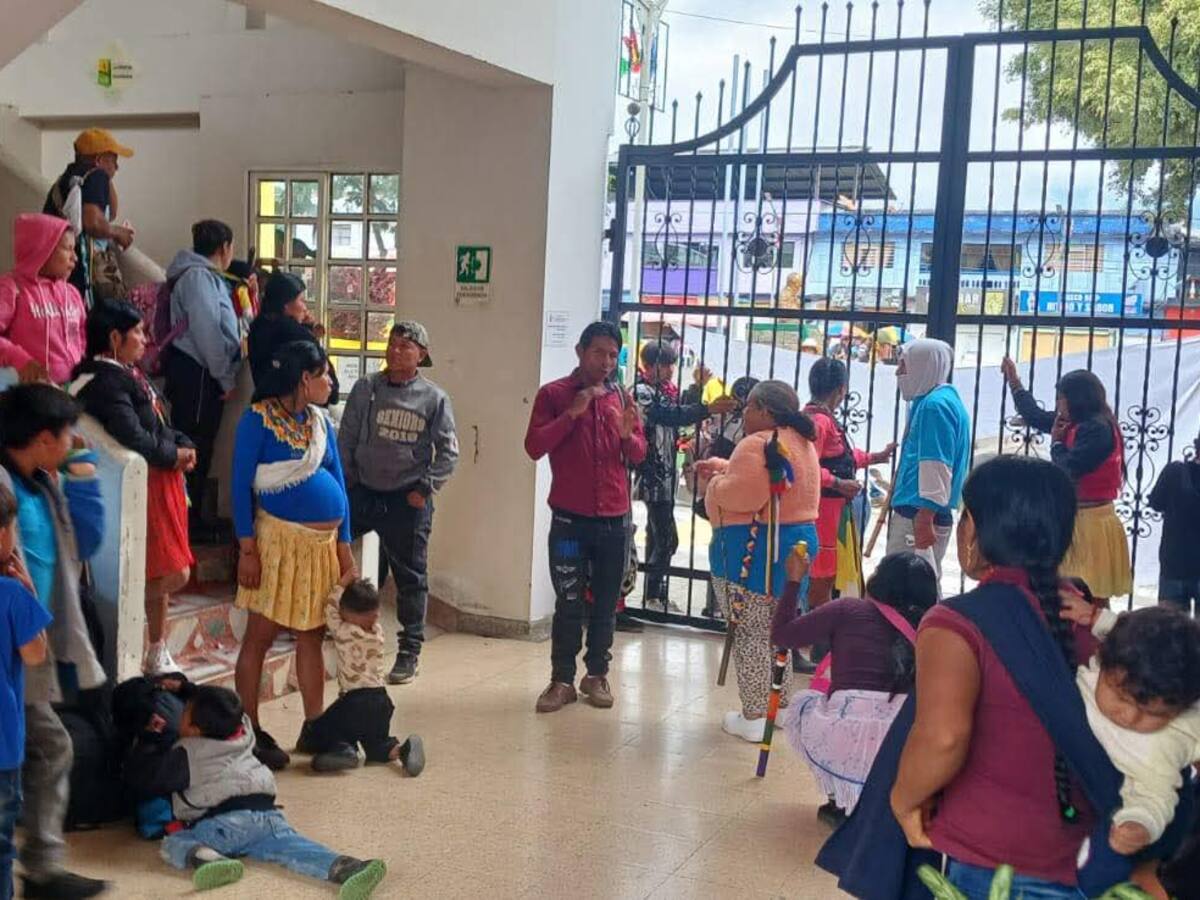 Por seis horas indígenas retuvieron funcionarios de la Alcaldía de Quinchía en el recinto
