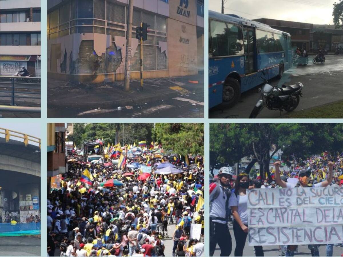 Caracol Radio analiza a Cali entre protestas pacíficas y violencia