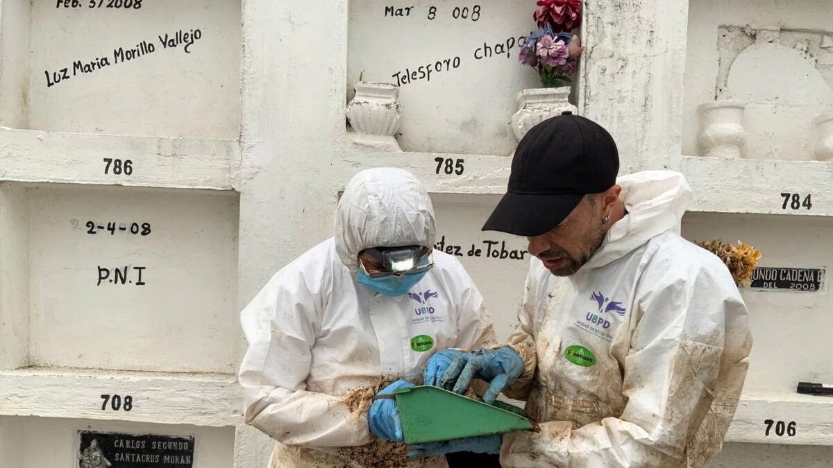En cementerio de Pasto fueron recuperados cuerpos de personas dadas por desaparecidas