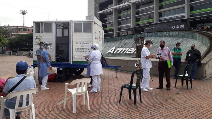 Jornada de toma de pruebas COVID-19 en Armenia busca salvar vidas