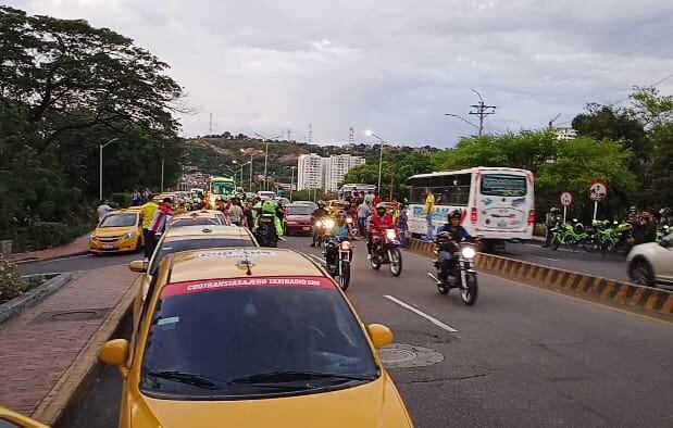 Taxistas de Cúcuta se suman a las jornadas de paro nacional