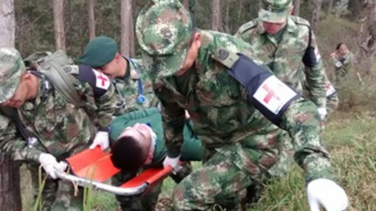 Soldados en Nariño se preparan como enfermeros de combate