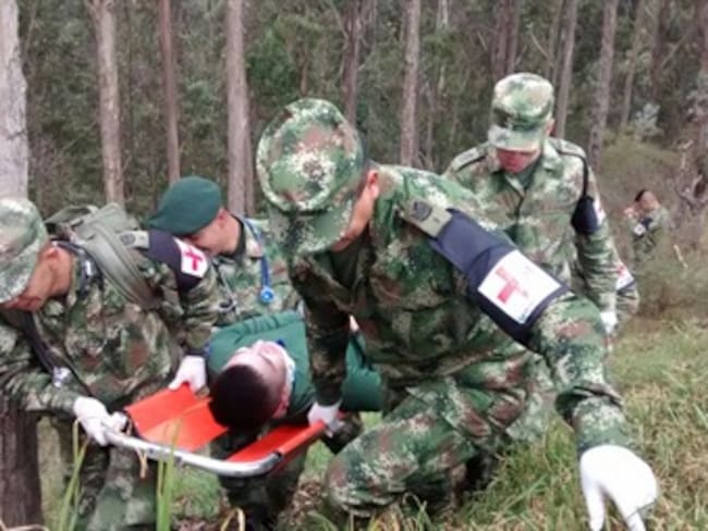 Soldados en Nariño se preparan como enfermeros de combate