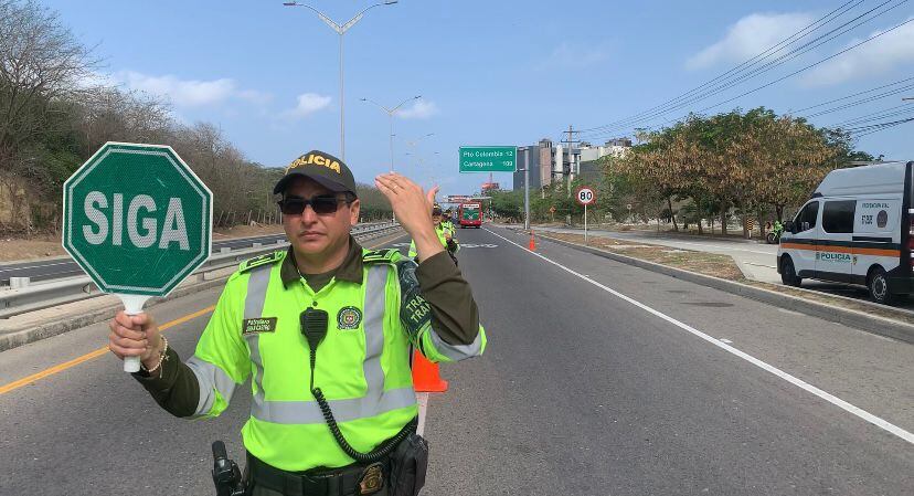 Operativos de las autoridades de tránsito en las vías de Barranquilla./ Foto: Policía Metropolitana