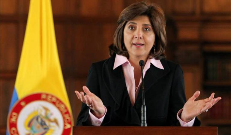 Canciller colombiana, María Angela Holguín.