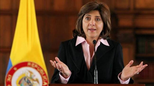 Canciller colombiana, María Angela Holguín.