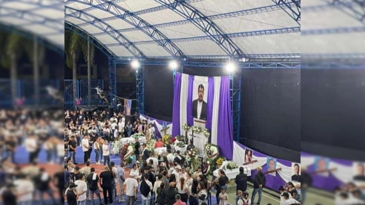 Sepelio de alias 'Terror' en Puerto Triunfo, Antioquia. Foto: Cortesía.