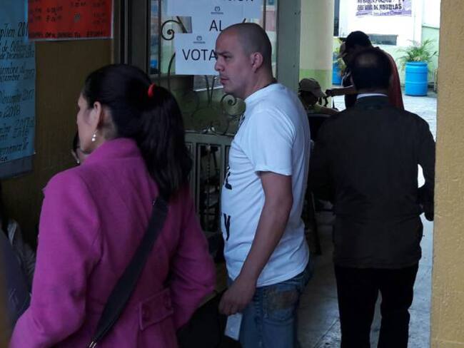 Las urnas en Villamaría estuvieron solitarias durante toda la jornada de revocatoria. 