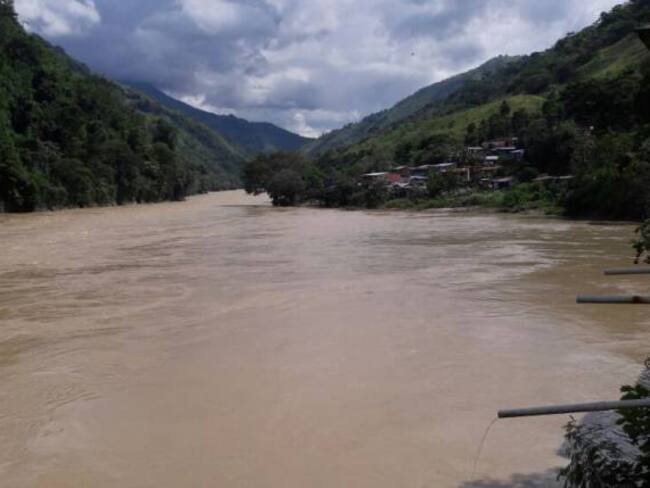 El río Cuaca tiene niveles de temporada alta de lluvias