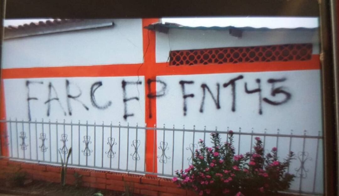 Aparecen grafitis de grupos armados en Cúcuta