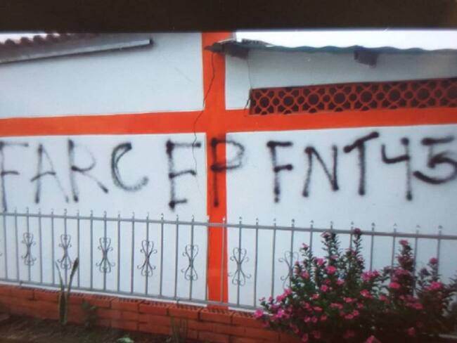 Aparecen grafitis de grupos armados en Cúcuta