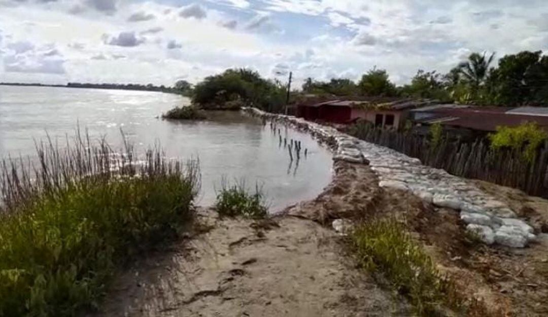 Los habitantes de este corregimiento de San Jacinto del Cauca exigen la construcción de un dique que ayude a mitigar inundaciones