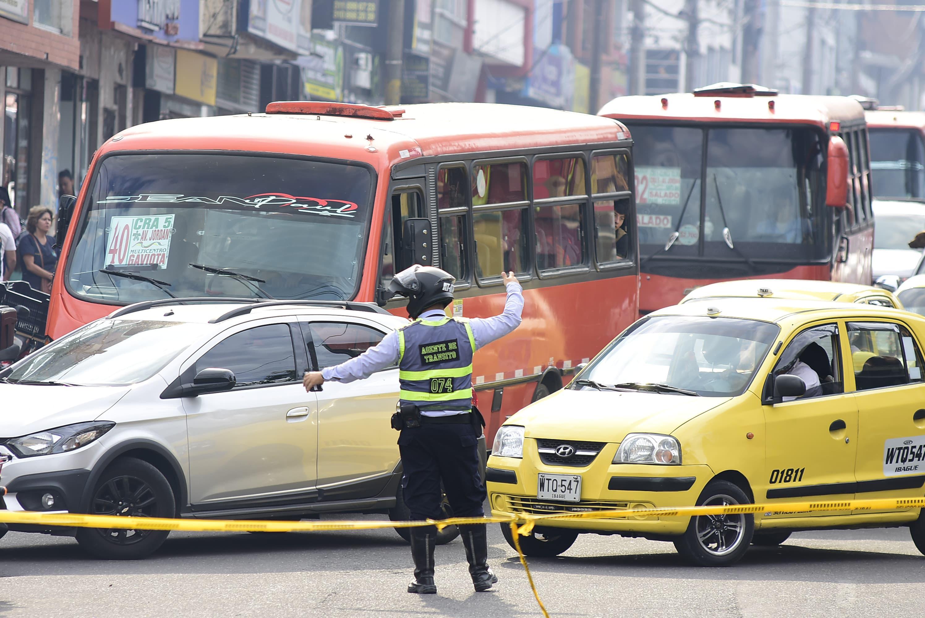 Cierre de vía en Ibagué 