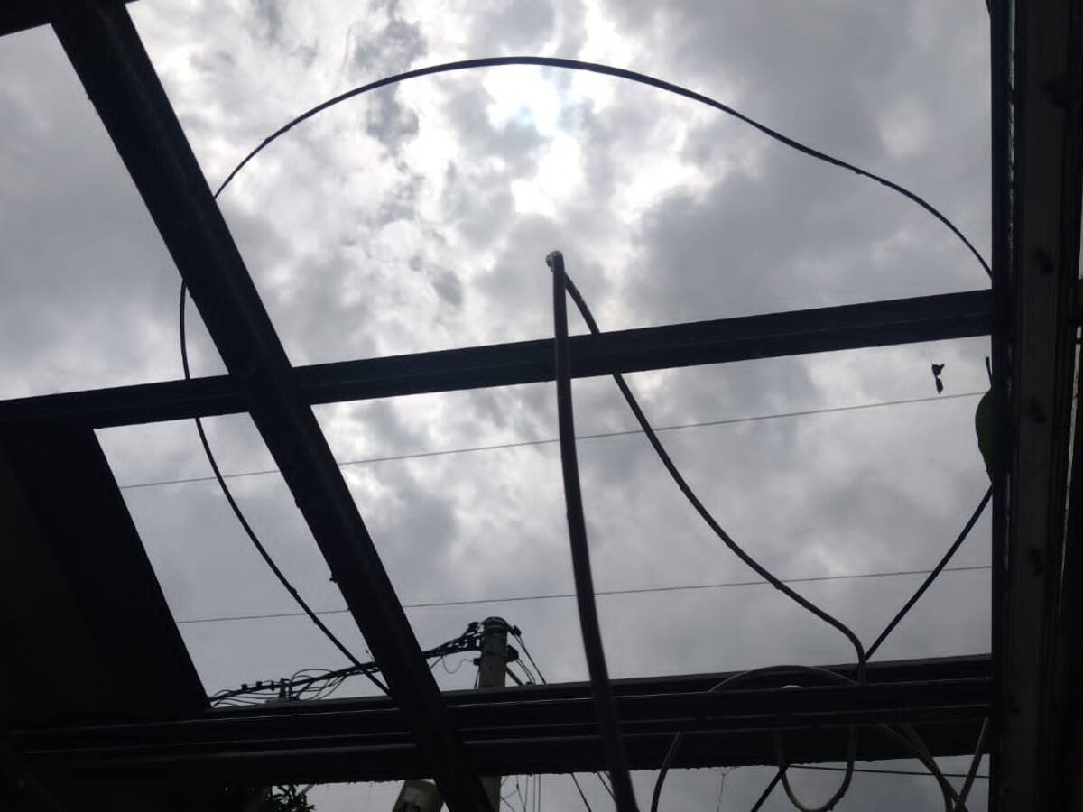 15 viviendas resultaron afectadas en el sur de Cartagena por fuertes vientos