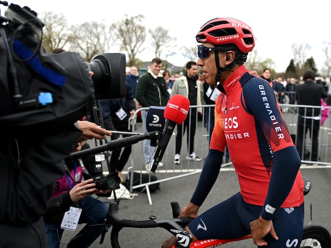 Egan Bernal previo al inicio de la Vuelta al País Vasco. (Photo by David Ramos/Getty Images)