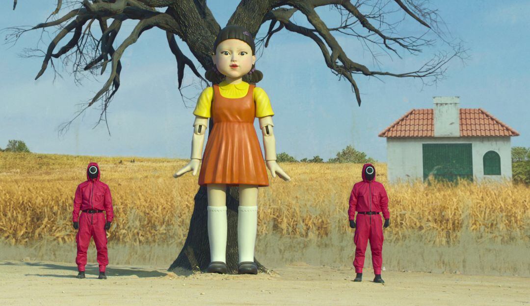 Fotografía del rodaje de la serie 'El juego del calamar'