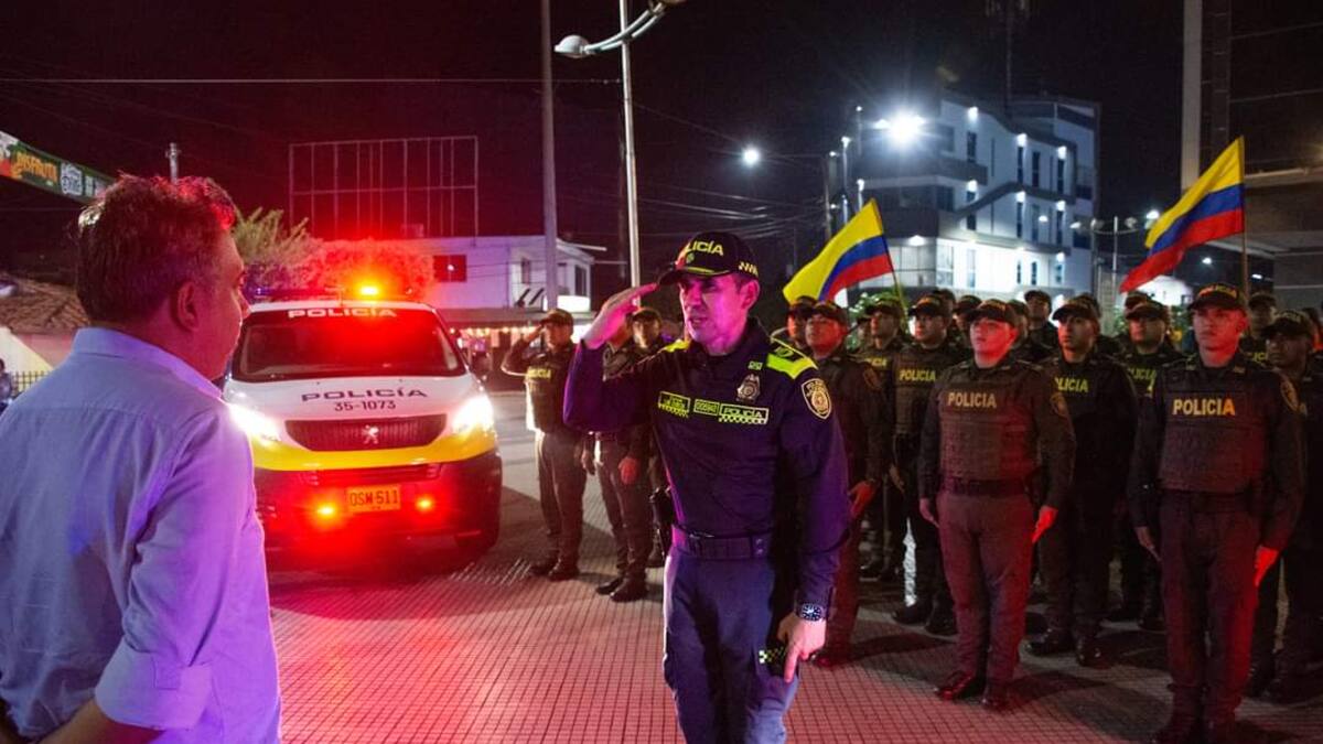coronel Luis Alejandro Cubillos, comandante de la policía del Magdalena Medio